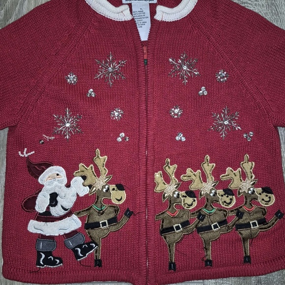 Child’s Tiara Heirloom Vintage Christmas sweater - Picture 2 of 5